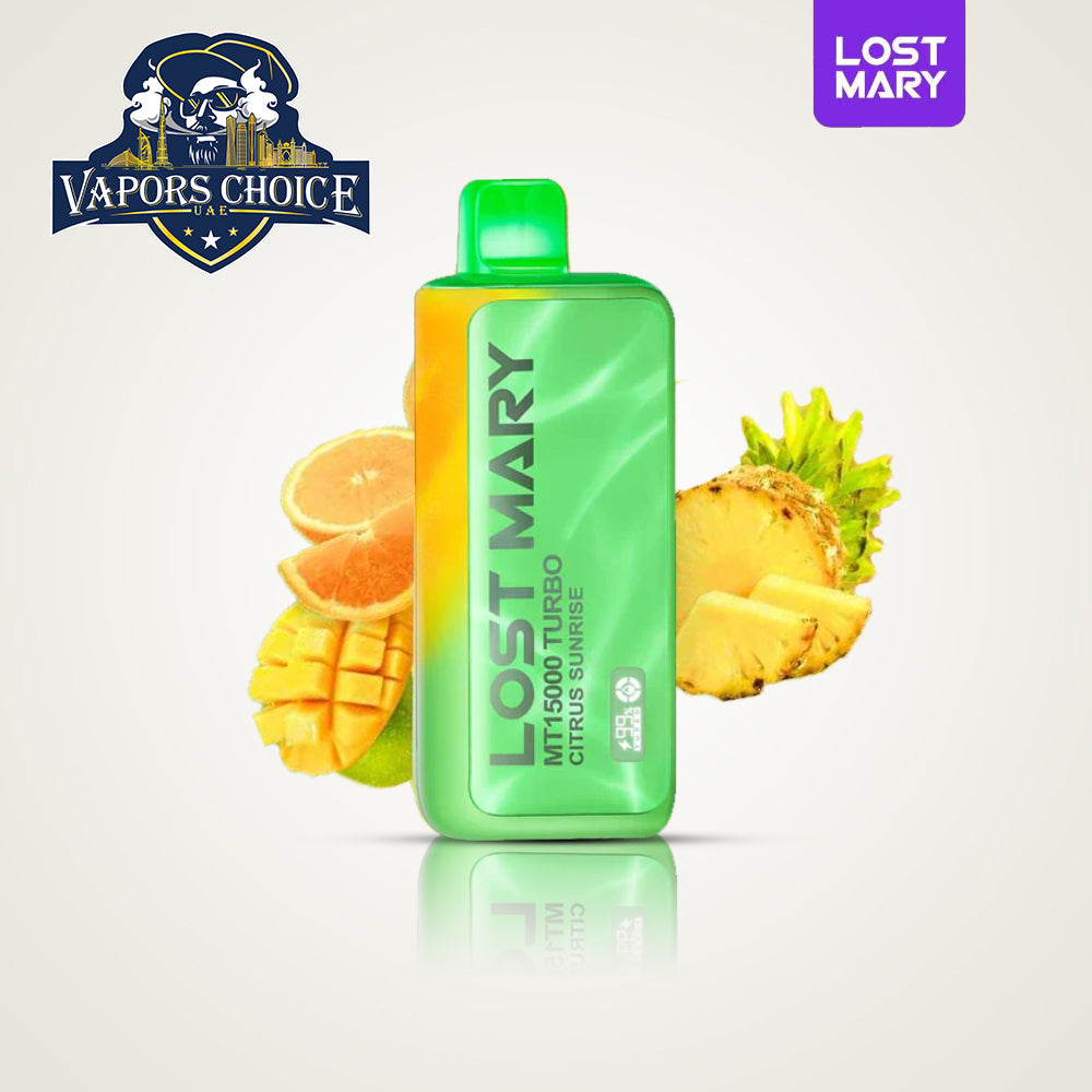 LOST MARY MT15000 (50mg) 15000 PUFFS DISPOSABLE VAPE TURBO Citrus Sunrise UAE Ras Al Khaimah